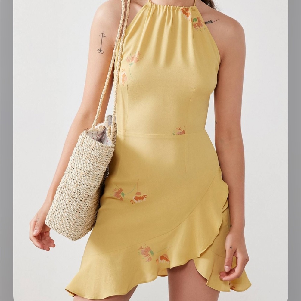 NWT Flynn Skye Monica Halter Mini Dress